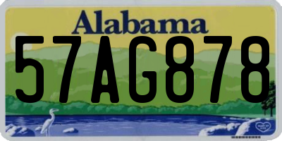 AL license plate 57AG878