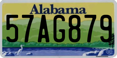 AL license plate 57AG879