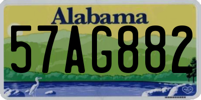 AL license plate 57AG882