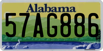 AL license plate 57AG886