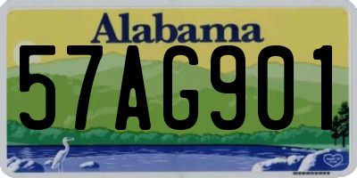 AL license plate 57AG901