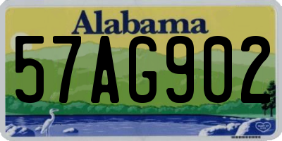 AL license plate 57AG902