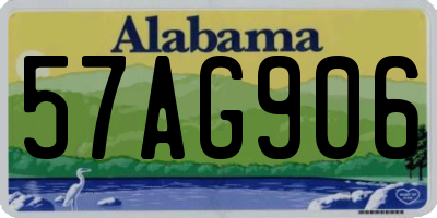 AL license plate 57AG906