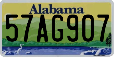 AL license plate 57AG907