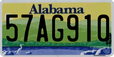 AL license plate 57AG910