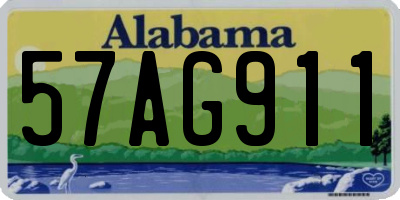 AL license plate 57AG911
