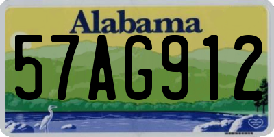 AL license plate 57AG912