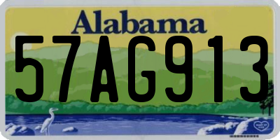 AL license plate 57AG913