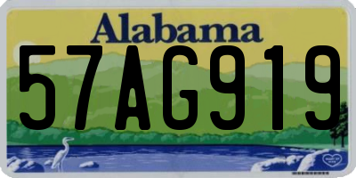 AL license plate 57AG919