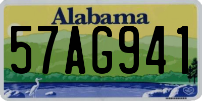 AL license plate 57AG941