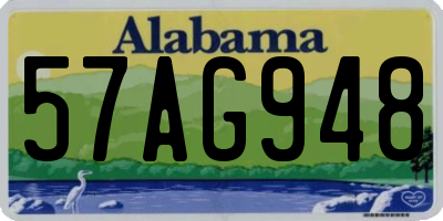 AL license plate 57AG948