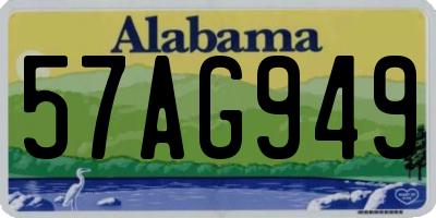 AL license plate 57AG949