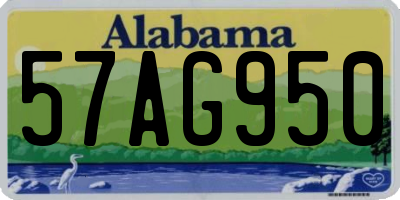 AL license plate 57AG950