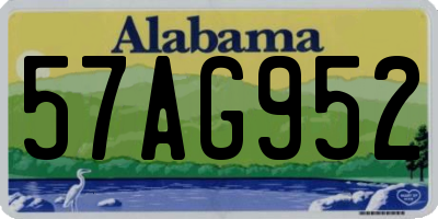 AL license plate 57AG952