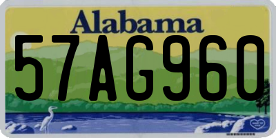 AL license plate 57AG960