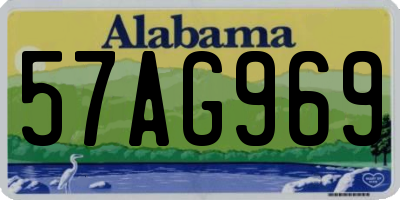 AL license plate 57AG969