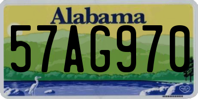 AL license plate 57AG970