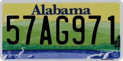 AL license plate 57AG971