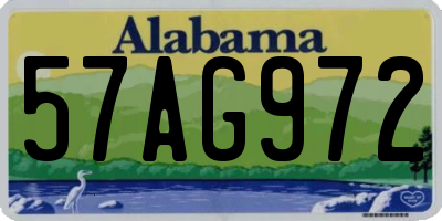 AL license plate 57AG972