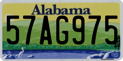 AL license plate 57AG975