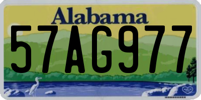 AL license plate 57AG977