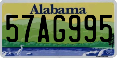 AL license plate 57AG995
