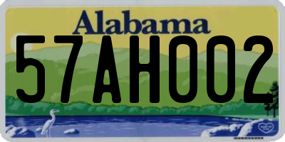 AL license plate 57AH002