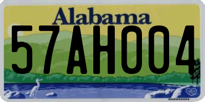 AL license plate 57AH004