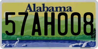 AL license plate 57AH008