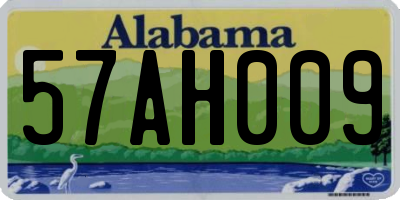 AL license plate 57AH009