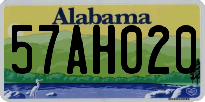 AL license plate 57AH020