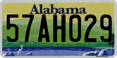 AL license plate 57AH029
