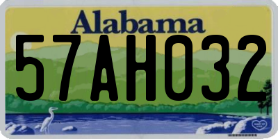 AL license plate 57AH032