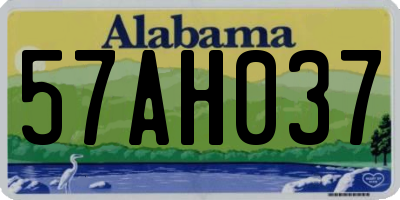 AL license plate 57AH037