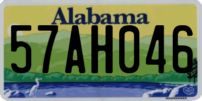 AL license plate 57AH046