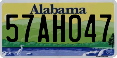 AL license plate 57AH047