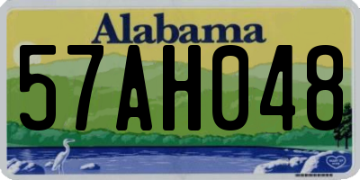 AL license plate 57AH048
