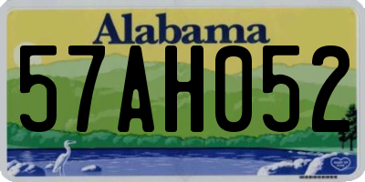 AL license plate 57AH052
