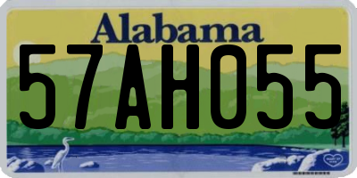 AL license plate 57AH055