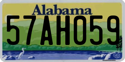 AL license plate 57AH059