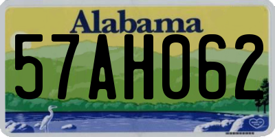 AL license plate 57AH062