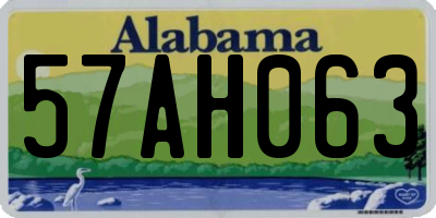 AL license plate 57AH063