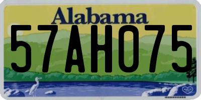 AL license plate 57AH075