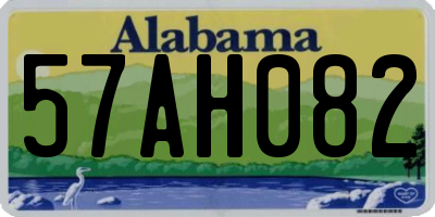 AL license plate 57AH082