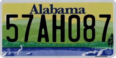 AL license plate 57AH087