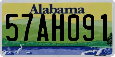 AL license plate 57AH091