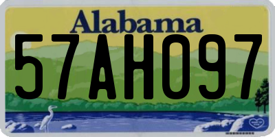 AL license plate 57AH097