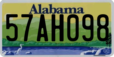 AL license plate 57AH098