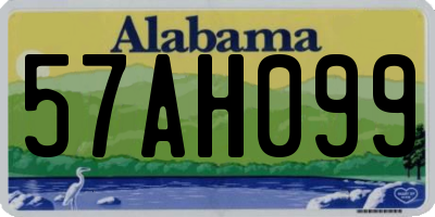 AL license plate 57AH099