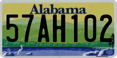 AL license plate 57AH102